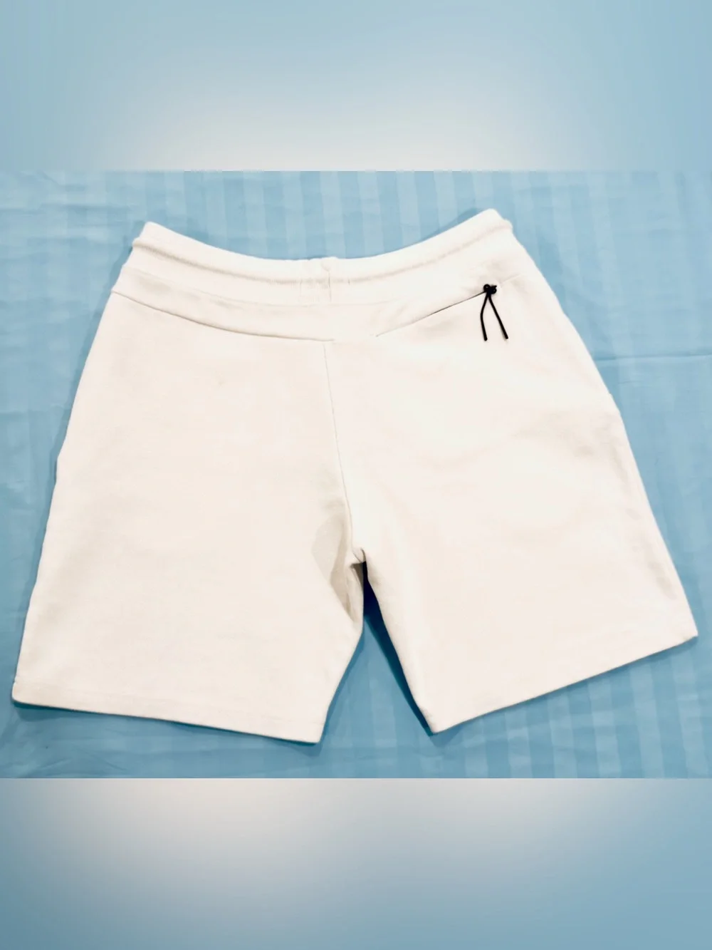 Bershka White Athletic Men’s Shorts with Black Accents Large Size L - Picture 2 of 10